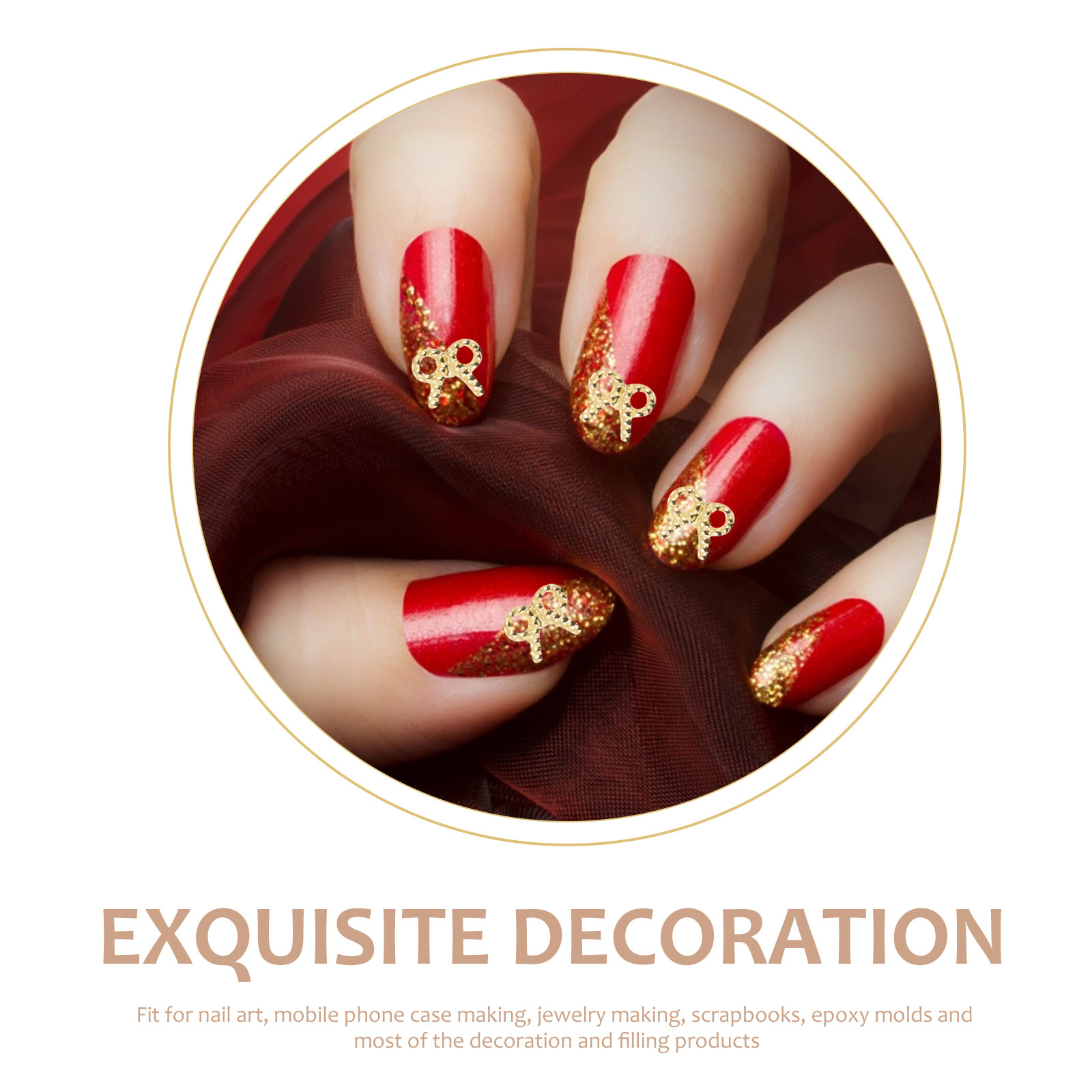 Resin Craft Supplies - 3 Boxes Metal Alloy Stickers Decorative