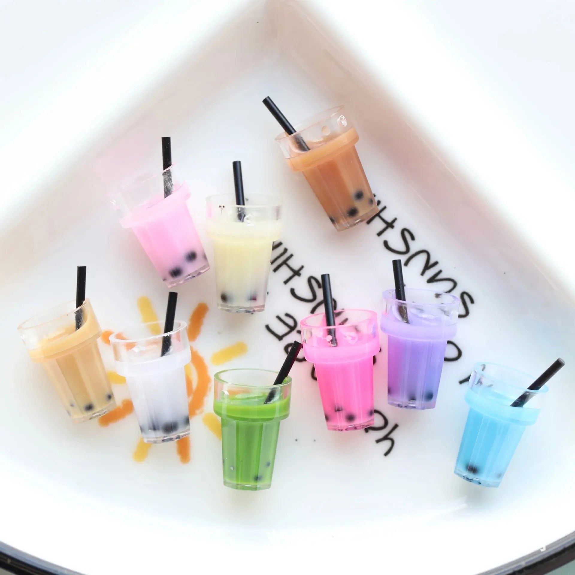 10Pcs Single Hole Bubble Tea C - Resin Craft Supplies ulasan dan harga