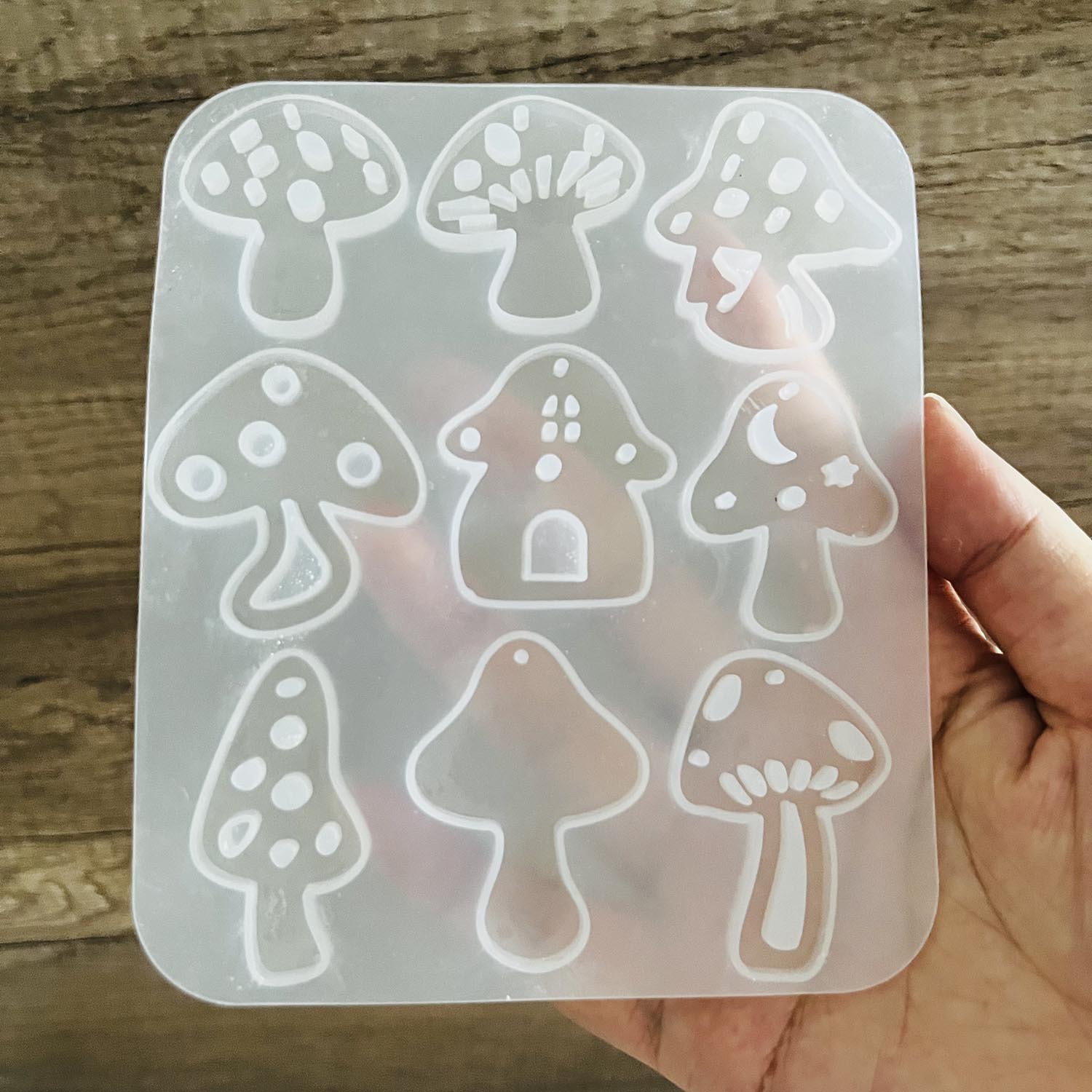 Multi Style Mushrooms Earring  - Flower Preservation Resin ulasan dan harga