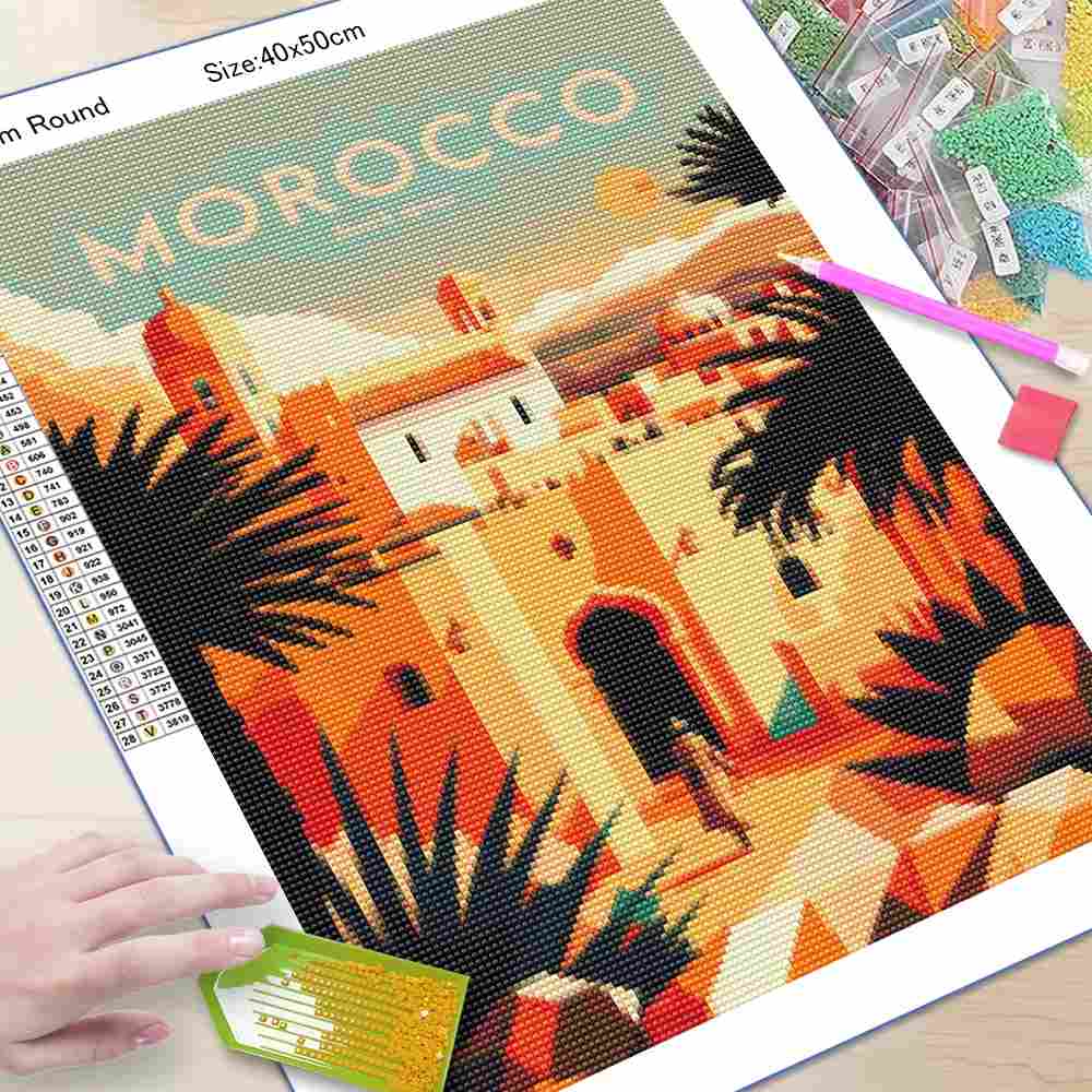 Landscape Diamond Painting Che - Resin Craft For Beginners ulasan dan harga