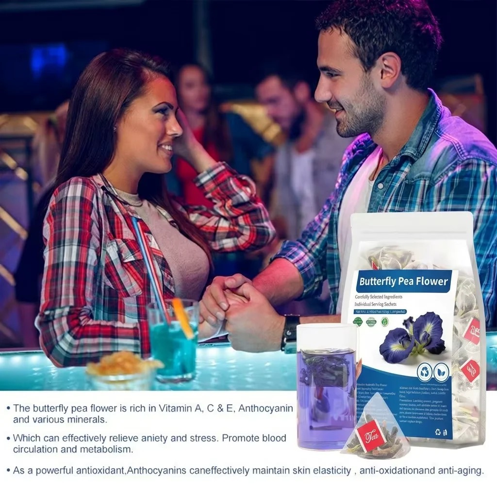 Organic Butterfly Pea Flower T - Dried Flower Bulk ulasan dan harga