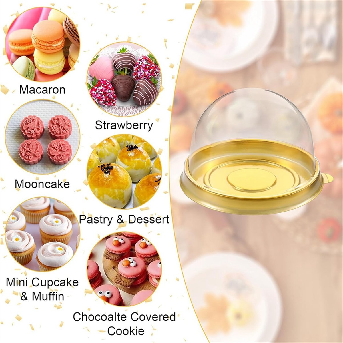【A47T】Charcuterie Domes with L - Dome Mold Clear ulasan dan harga