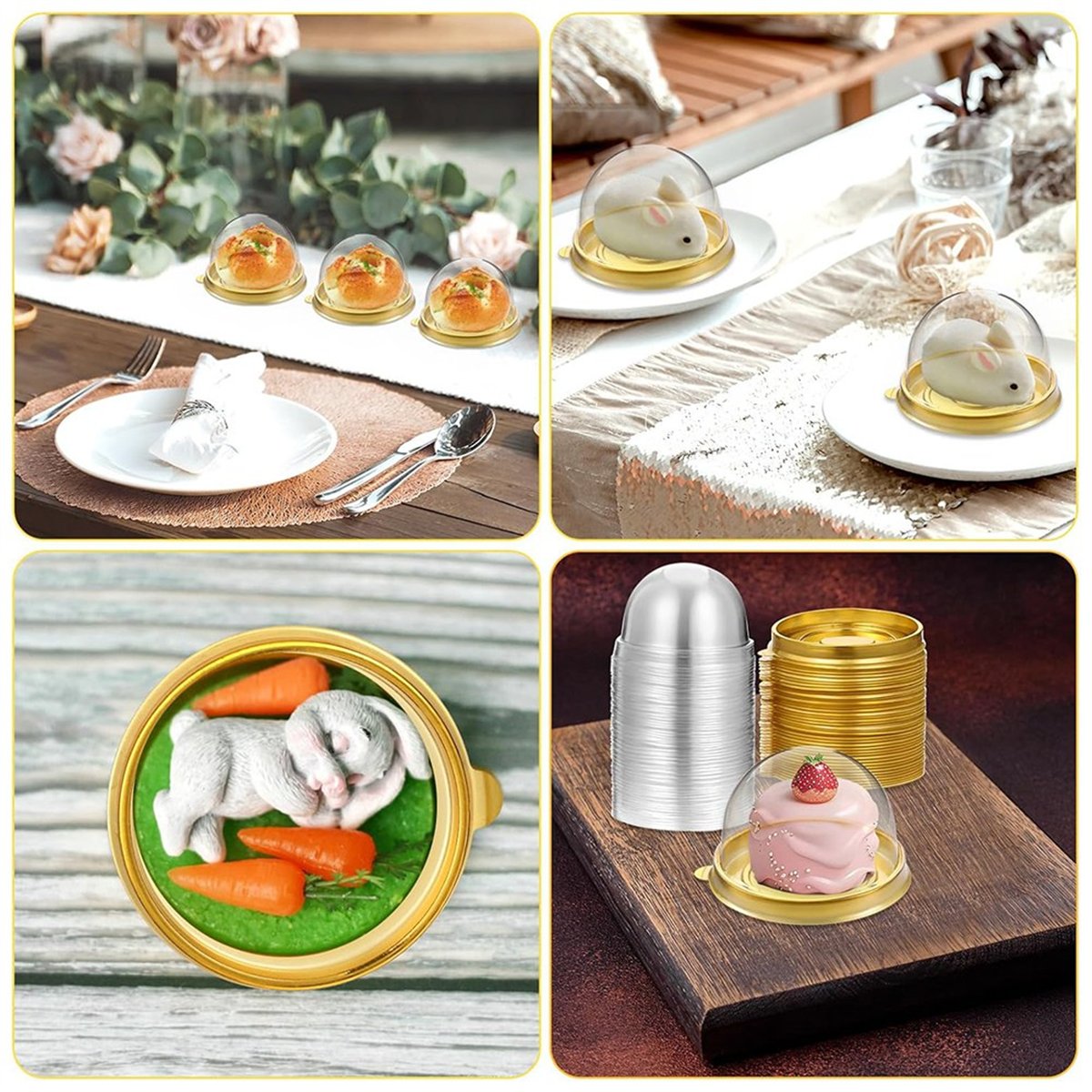 【A47T】Charcuterie Domes with L - Dome Mold Clear ulasan dan harga