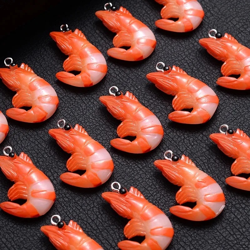 10Pcs 3D Simulated Lobster Shr - Resin Craft Supplies ulasan dan harga