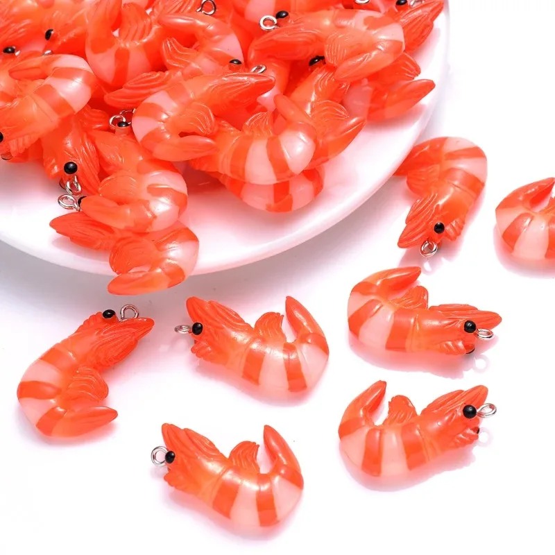 10Pcs 3D Simulated Lobster Shr - Resin Craft Supplies ulasan dan harga