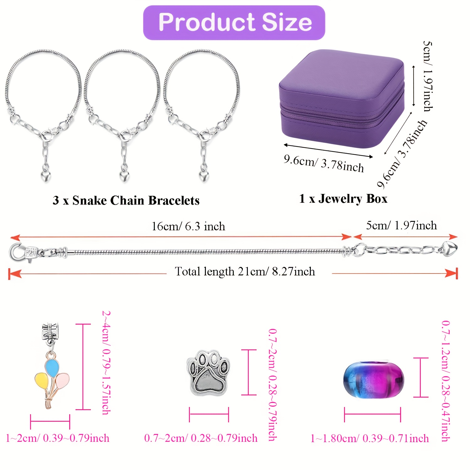 68Pcs Beading Kit with a Viole - Resin Jewelry Kit ulasan dan harga