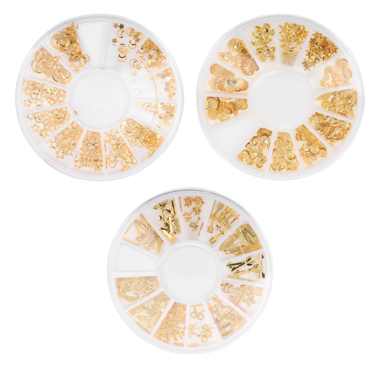 3 Boxes Metal Alloy Stickers D - Resin Craft Supplies ulasan dan harga