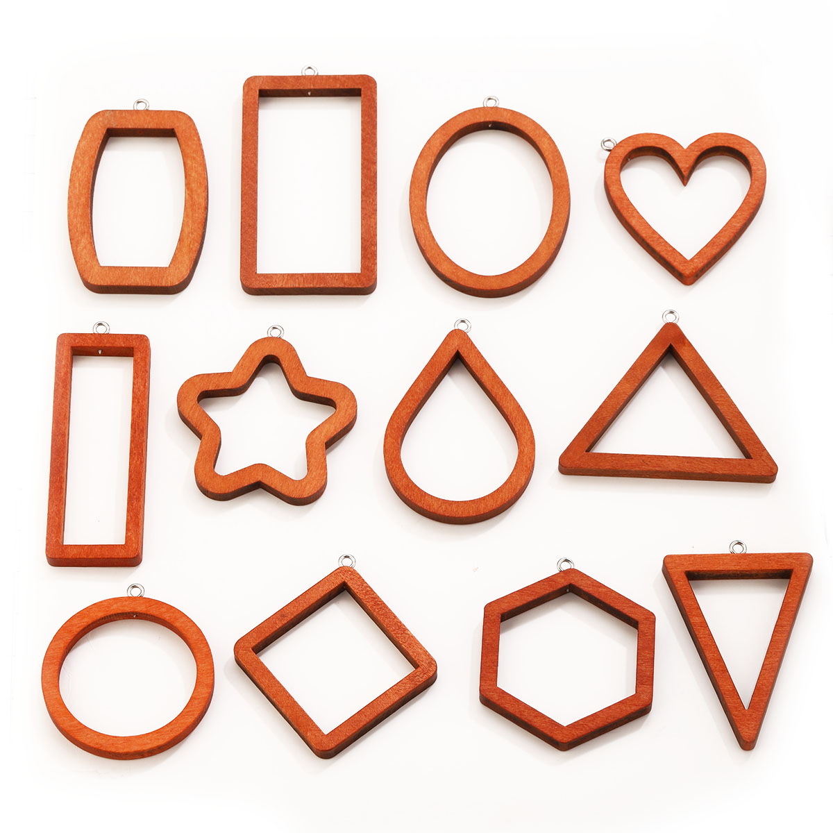 10PCS Triangle Rectangle Wood  - Resin Craft Projects ulasan dan harga
