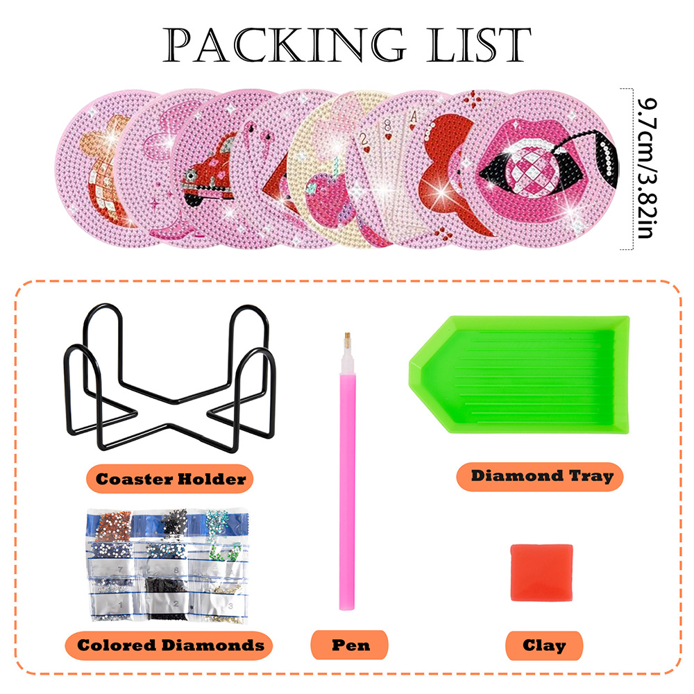 8 Pieces/Set of Diamond Painti - Resin Craft Kit ulasan dan harga