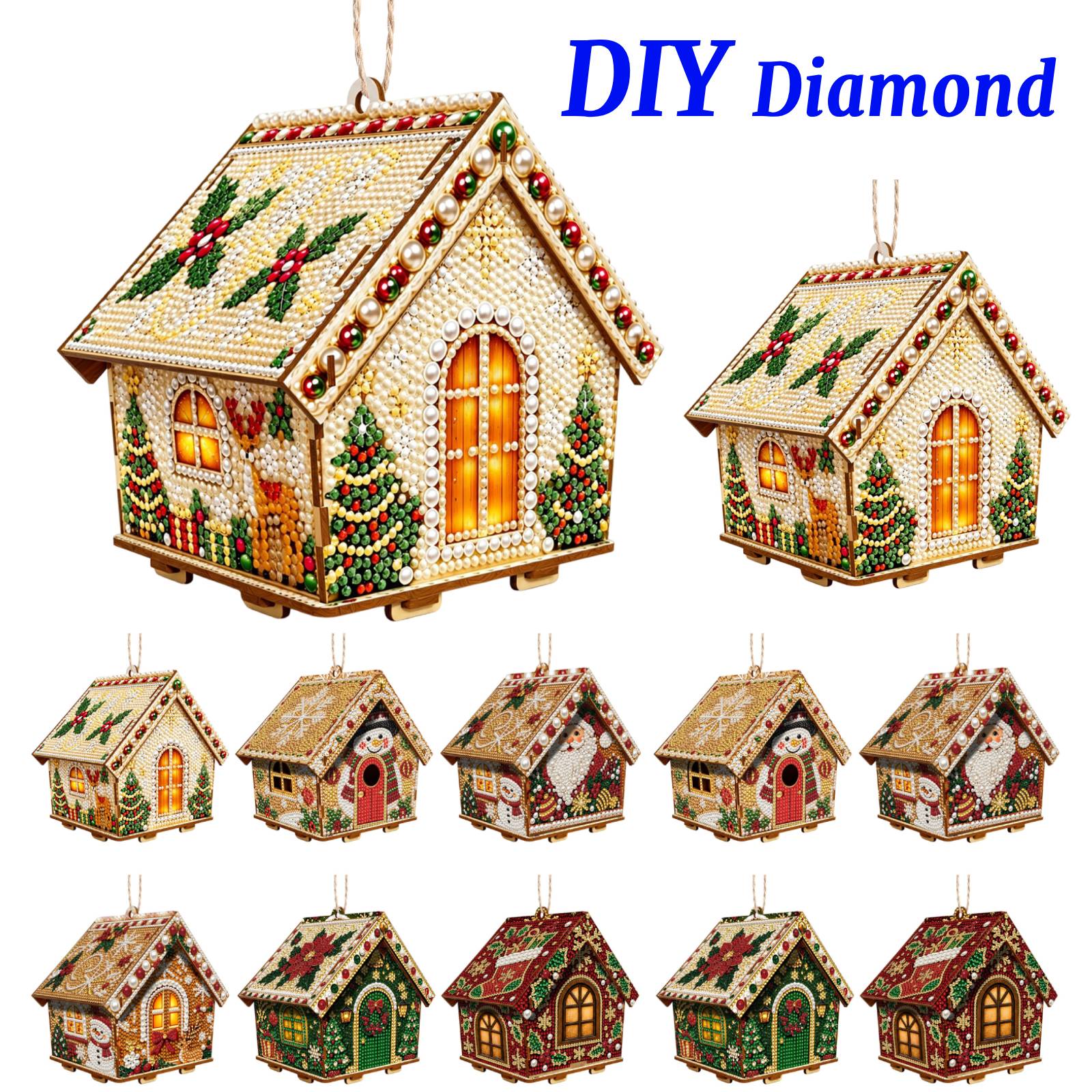 DIY Diamond Painting Wooden Ho - Resin Craft Kit ulasan dan harga